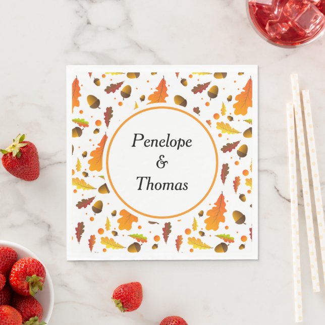Personalised wedding or shower napkins bulk (Insitu)