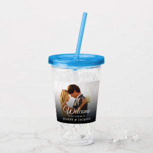 Personalised Wedding Photo Acrylic Tumbler