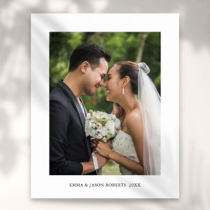 Personalised Wedding Photo and Name Print
