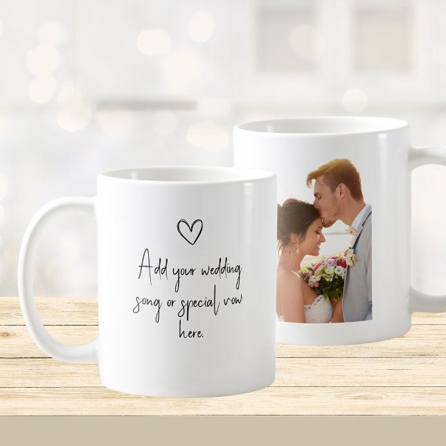 Personalised Wedding Photo and Vow Coffee Mug (Creator Uploaded)