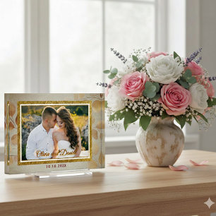 Personalised Wedding Photo Custom Couple Keepsak Block