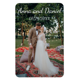 Personalised Wedding Photo Design Magnet