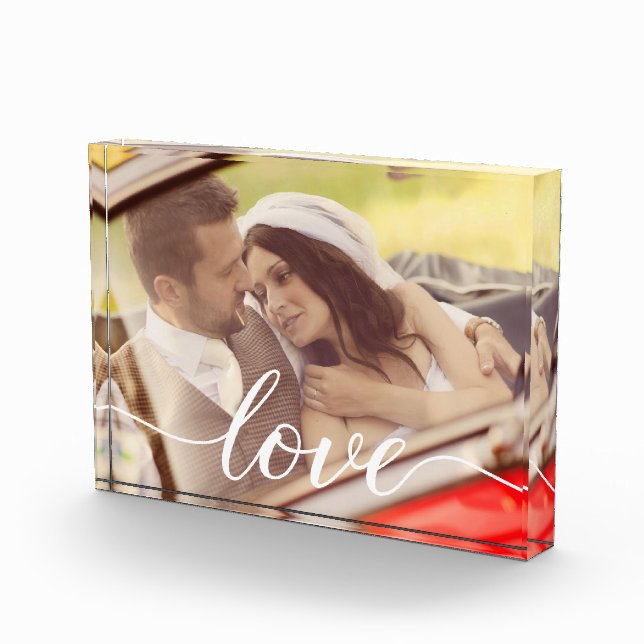 Personalised Wedding Photo Elegant Love Script (Right)