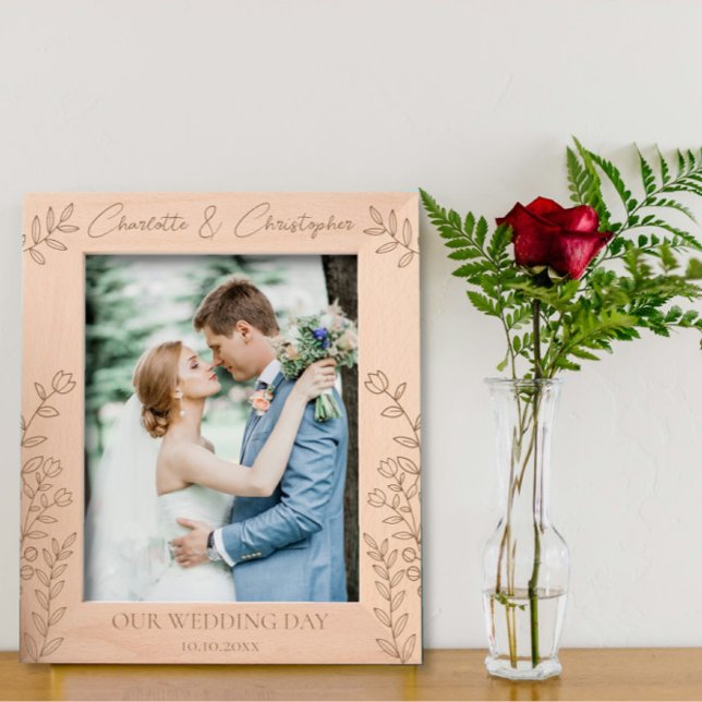  Personalised wedding photo frame name date (Creator Uploaded)