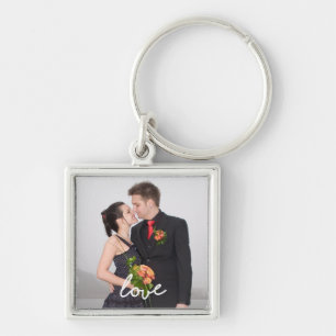 Personalised Wedding Photo Love Keepsake Keychain