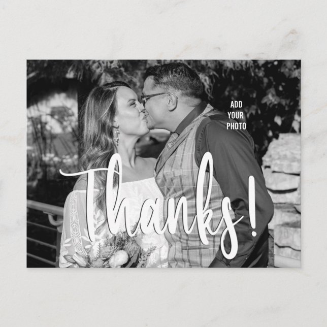 Personalised Wedding Photo Postcard (Front)