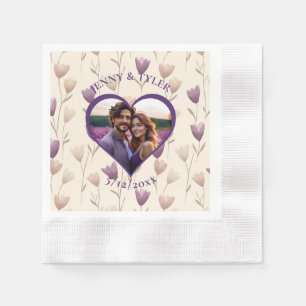 Personalised Wedding   Photo Template Napkin