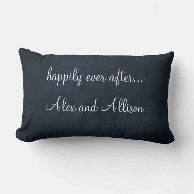Personalised Wedding Pillow with Wedding Quote (Front)