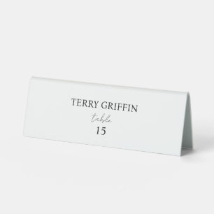 Personalised wedding place cards Table name cards