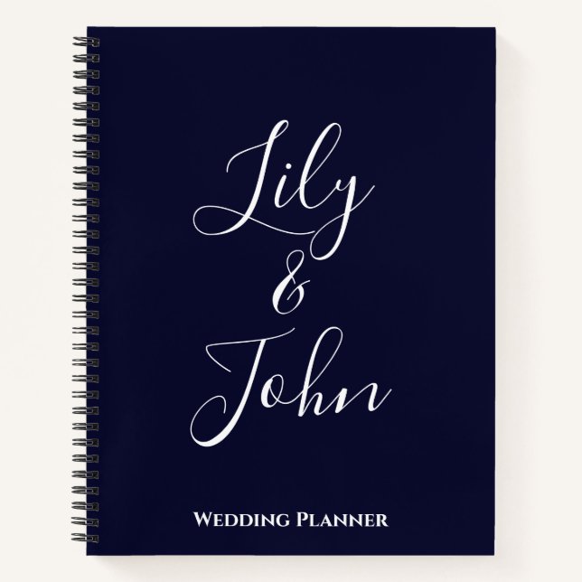 Personalised Wedding Planner Notebook (Front)