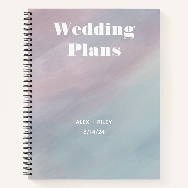 Personalised Wedding Planner Notebook (Front)