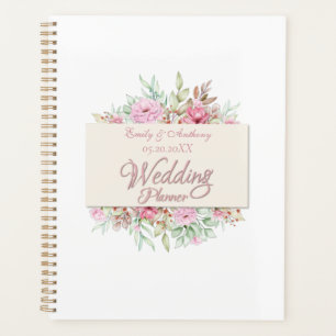 Personalised Wedding Planner, Romantic Floral  Planner