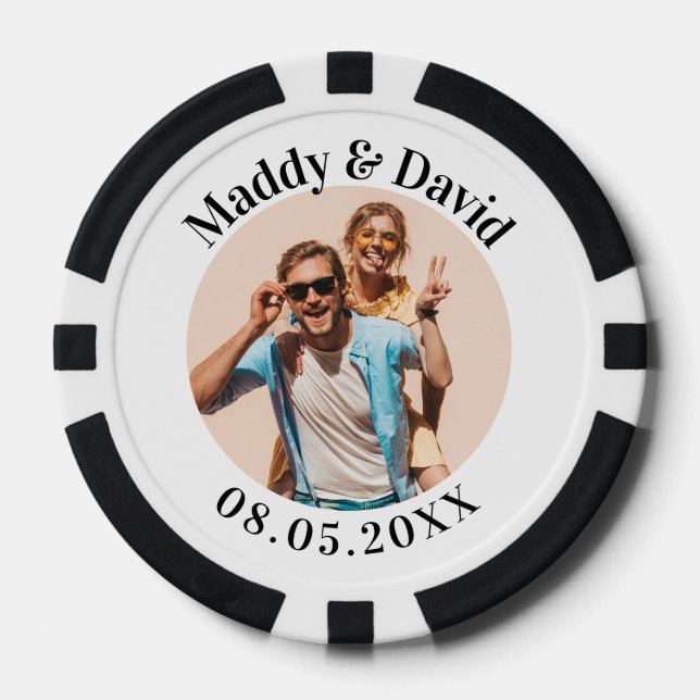 Personalised Wedding Poker Chips (Front)
