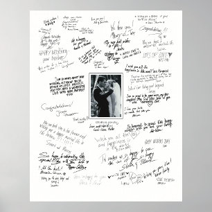 Personalised Wedding Poster For Guest Wishes