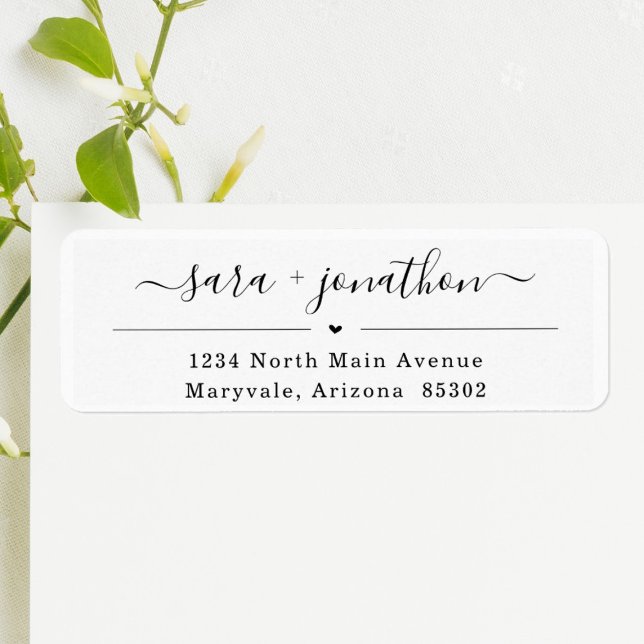Personalised Wedding Return Address Labels (Creator Uploaded)