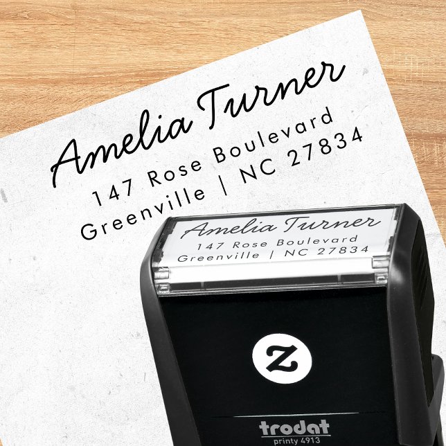 Personalised Wedding Return Address Rubber Stamp (Creator Uploaded)