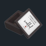 Personalised Wedding Ring Gift Box<br><div class="desc">Modern minimalist wedding ring box for the prospective bride and groom. Modern minimalist engagement with signature red heart.</div>