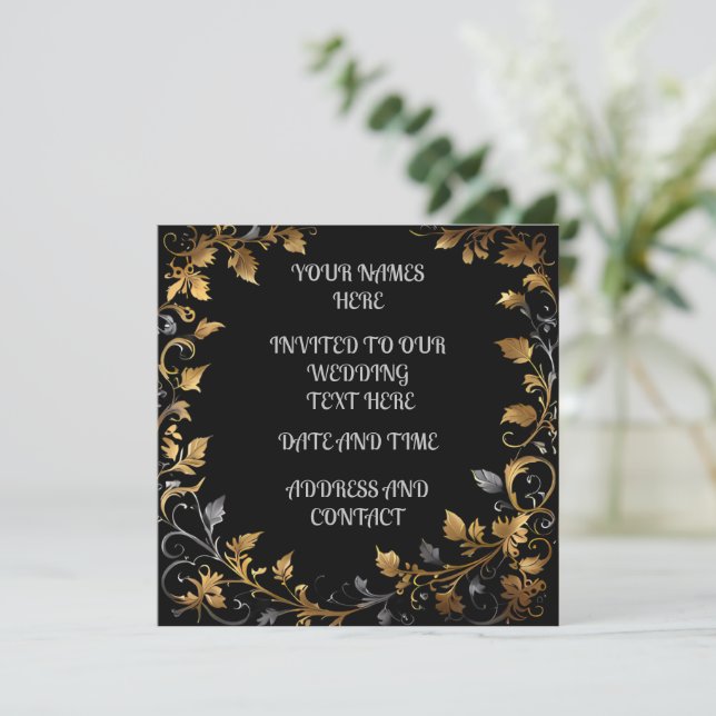 Personalised Wedding   Save The Date (Standing Front)