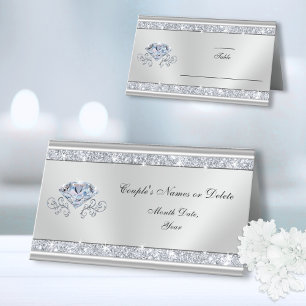 Personalised, Wedding Seating Cards, Diamond Place Card