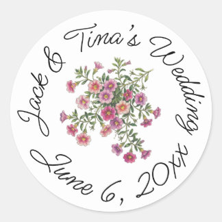Personalised wedding stickers