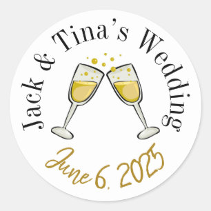 Personalised wedding stickers 