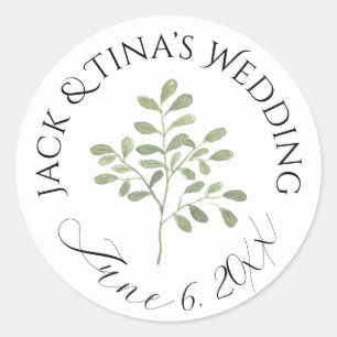 Personalised wedding stickers