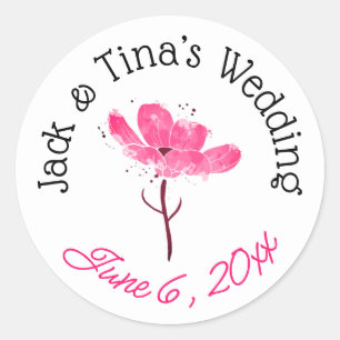 Personalised wedding stickers