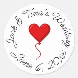 Personalised wedding stickers 