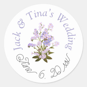 Personalised wedding stickers 
