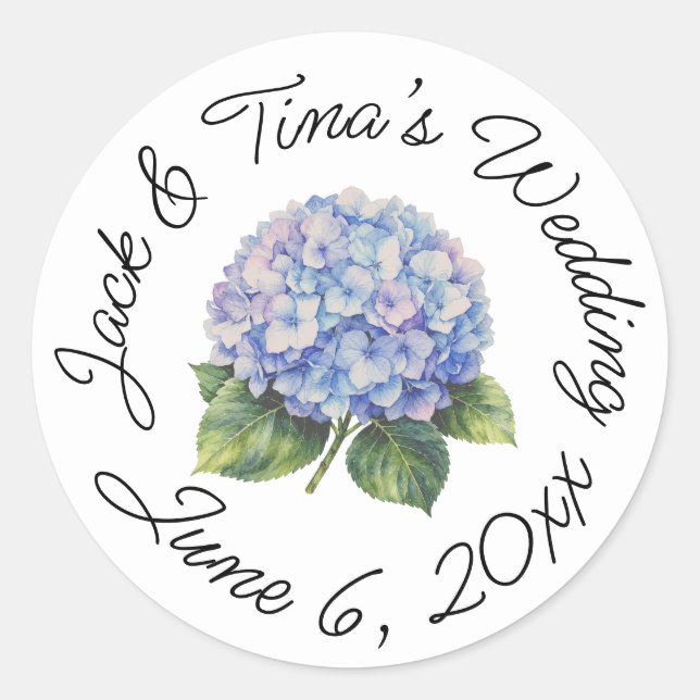 Personalised wedding stickers  (Front)