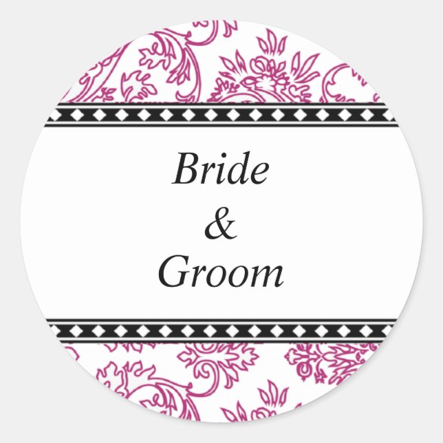 Personalised Wedding Stickers (Front)