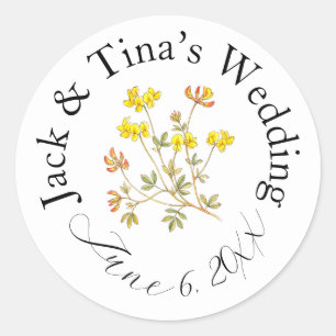 Personalised wedding stickers
