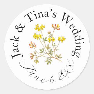 Personalised wedding stickers