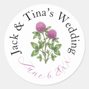 Personalised wedding stickers