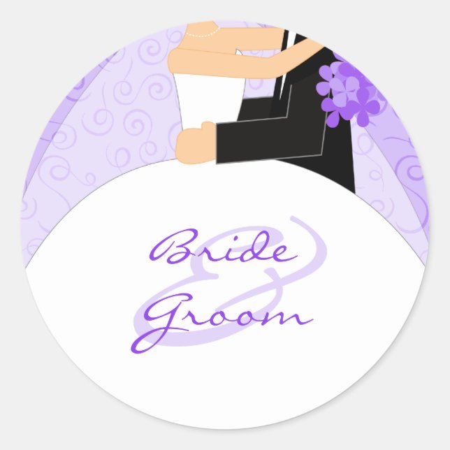 Personalised Wedding Stickers (Front)