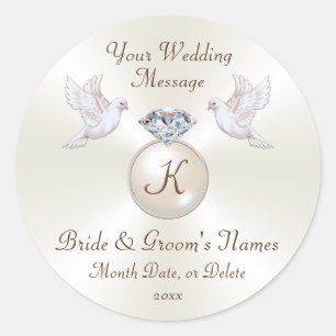 Personalised Wedding Stickers for Favours, Envelop