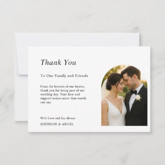 Personalised Wedding Thank you Card