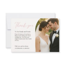 Personalised Wedding Thank You Card