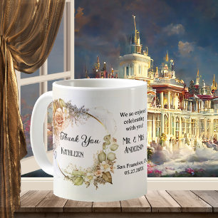 Personalised Wedding Thank You Favour Coffee Mug