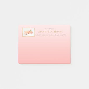 Personalised Wedding Thank You Gift Favour Post-it Notes