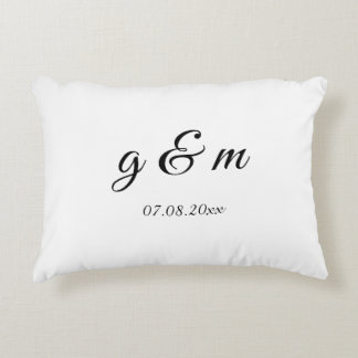 Personalised Wedding Throw Pillow – Custom Script 