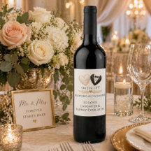 Personalised Wedding Toast Wine Label Sticker