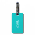 Personalised wedding travel luggage tag for bride