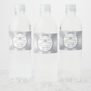 Personalised, Wedding Water Bottle Labels, Label
