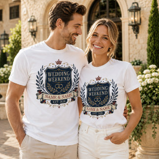 Personalised Wedding Weekend T-Shirt