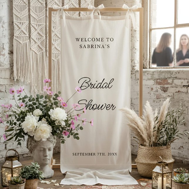 Personalised Wedding Welcome Bridal Shower Engaged Banner (Creator Uploaded)