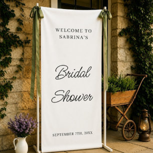 Personalised Wedding Welcome Bridal Shower Engaged Banner