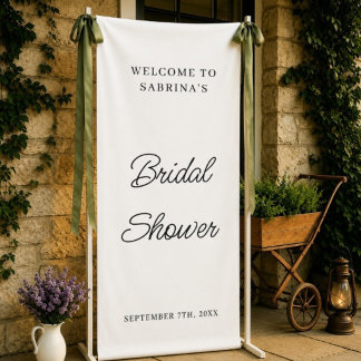 Personalised Wedding Welcome Bridal Shower Engaged Banner