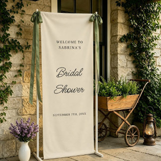 Personalised Wedding Welcome Bridal Shower Engaged Banner