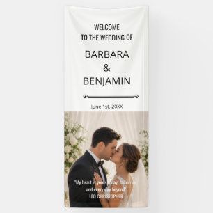 Personalised Wedding Welcome Custom Wedding Party Banner